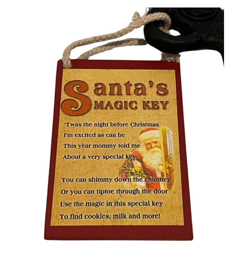 Santa’s Magic Key New Cast Iron Key North Pole 1225 with Tag