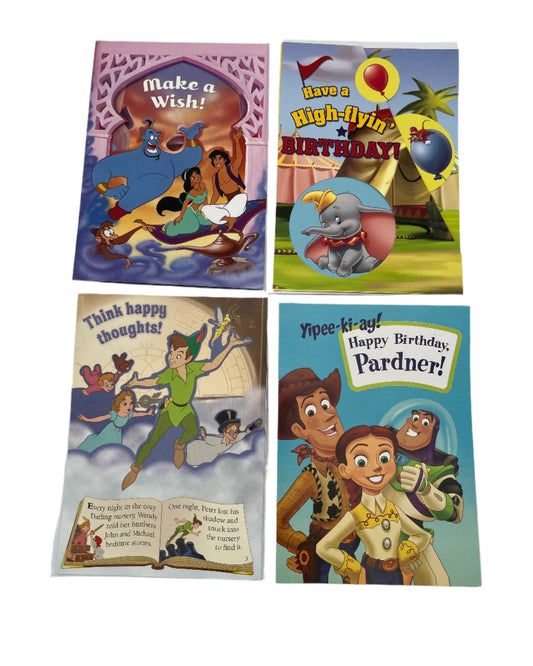 Set of 4 Disney Cards Set (A)