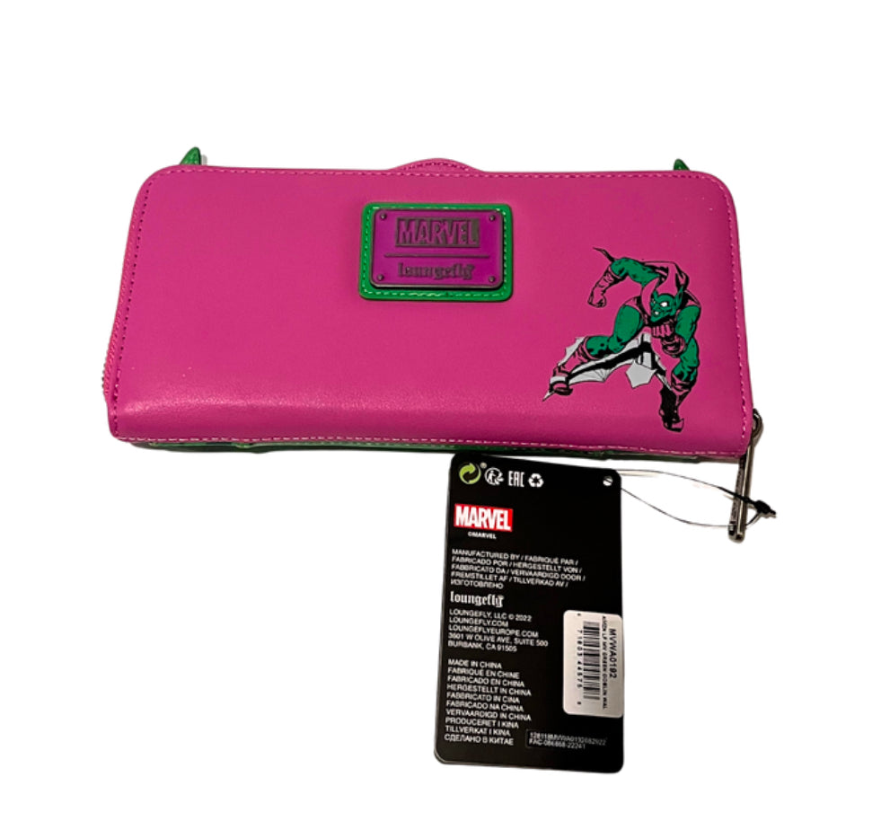 NEW  Marvel Green Goblin Large Wallet Hard Tag