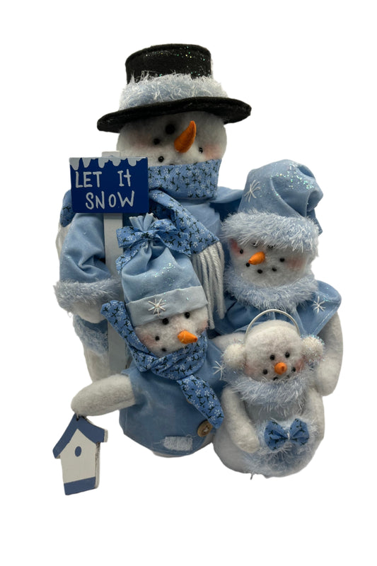 Let it Snow Snowman Family