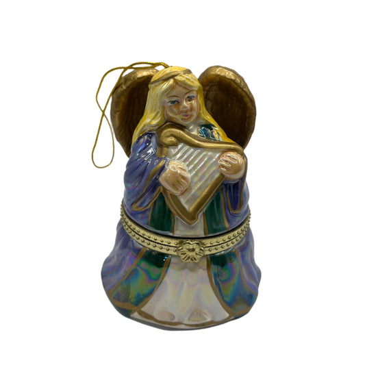 Mr. Christmas Animated  Porcelain Angel Music Box Ornament