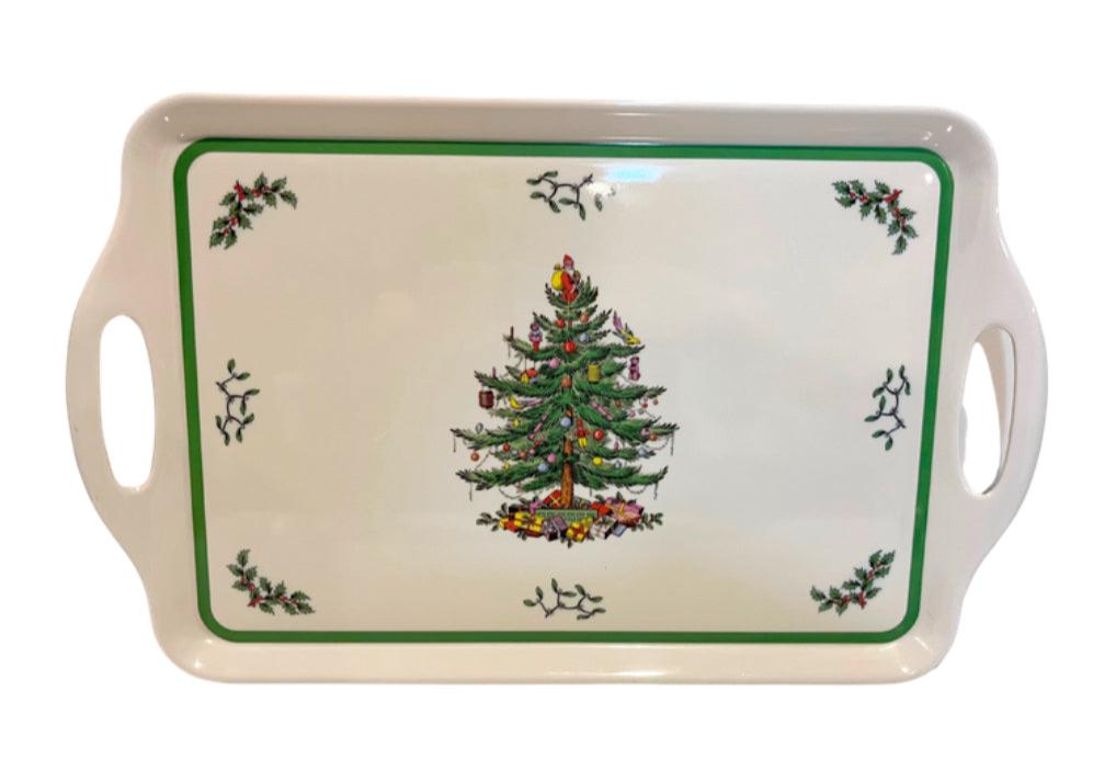 Spode Pimpernel Christmas Melamine Handled Serving Tray