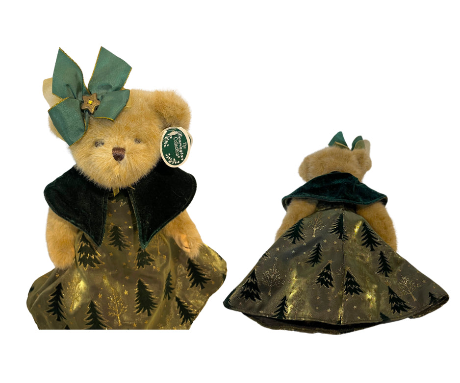 14" Bearington Collection  Series Evelyn Evergreen Bear  with Tags