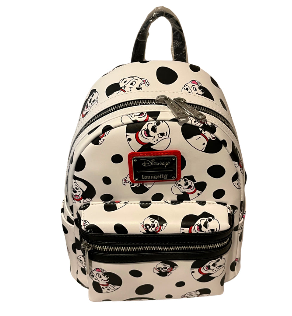 NEW Disney 101 Dalmatians Spots and Pups Loungefly Hard Tag Back Pack