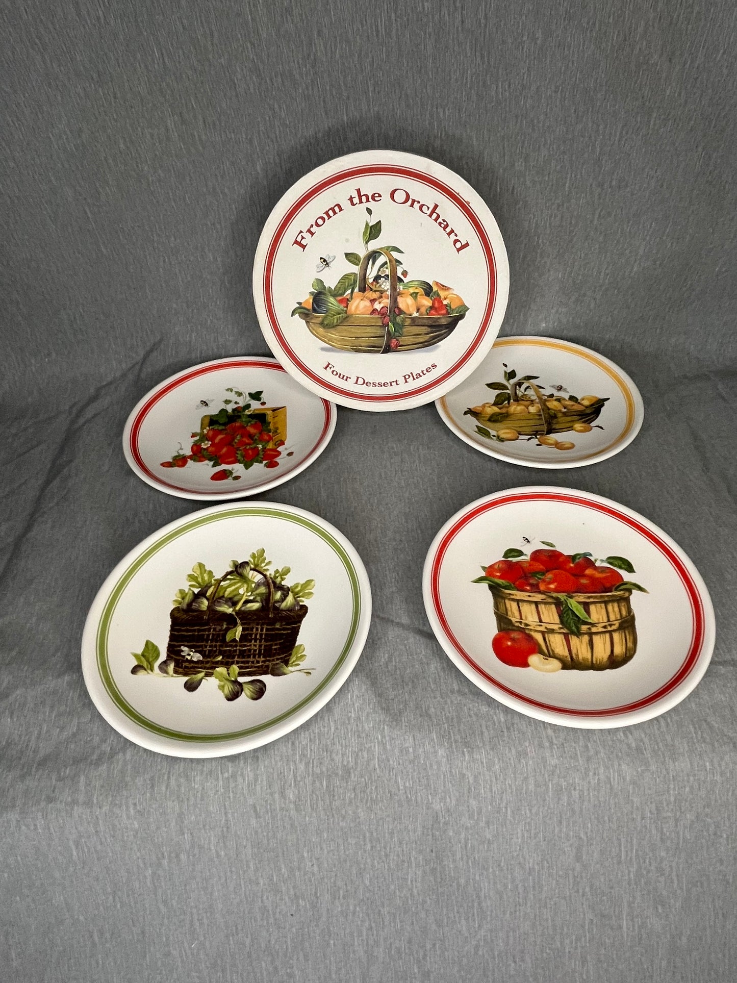 Mary Lake Thompson From the Orchard Dessert Plates, set of 4