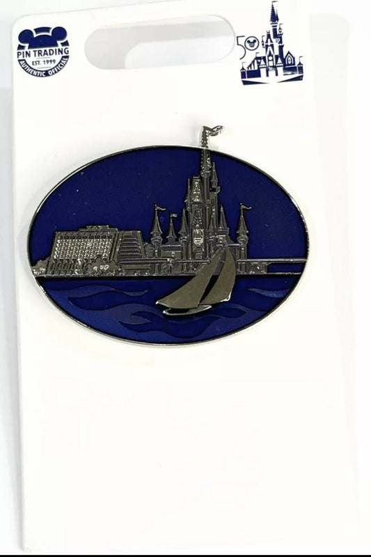 Walt Disney World 50th Anniversary Pin Contemporary Resort NEW