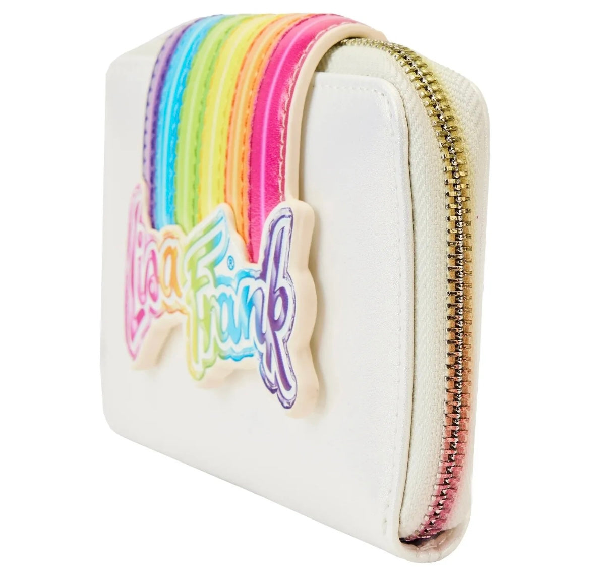 Lisa Frank Loungefly Rainbow Opalisiert ZIP Around Wallet