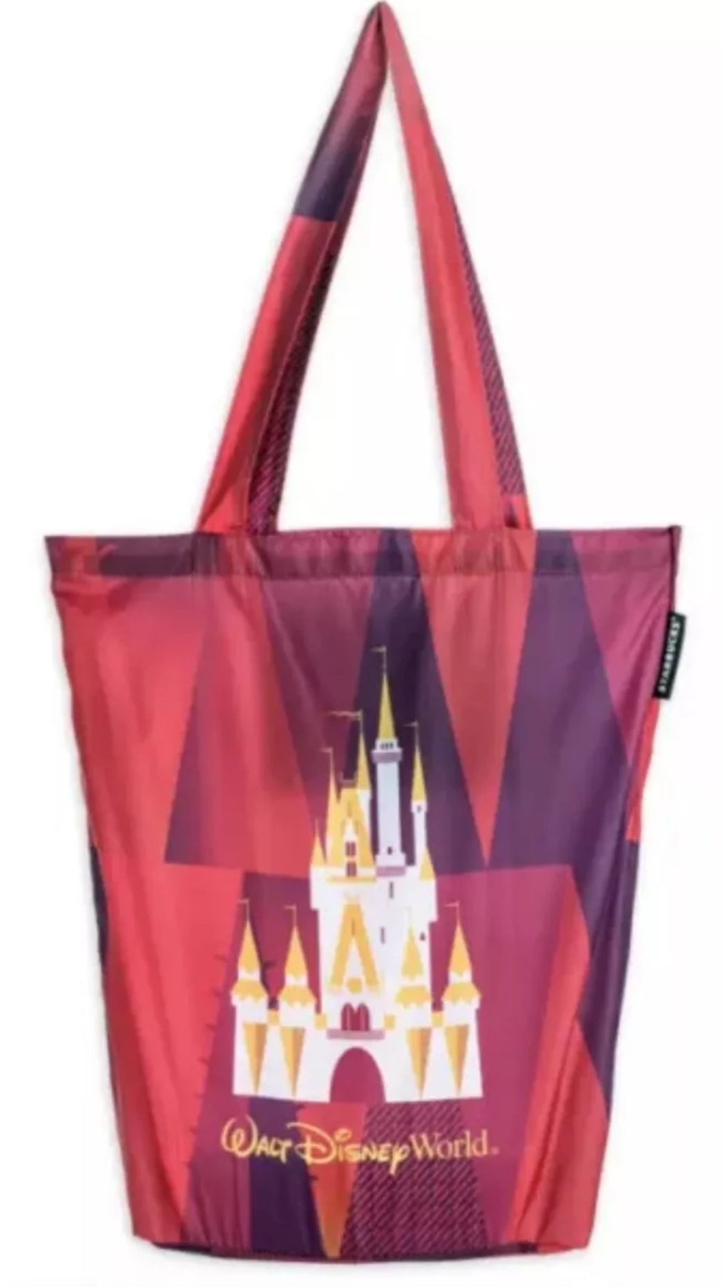 Walt Disney World Parks Cinderella Castle Starbucks Tote Bag with Pouch