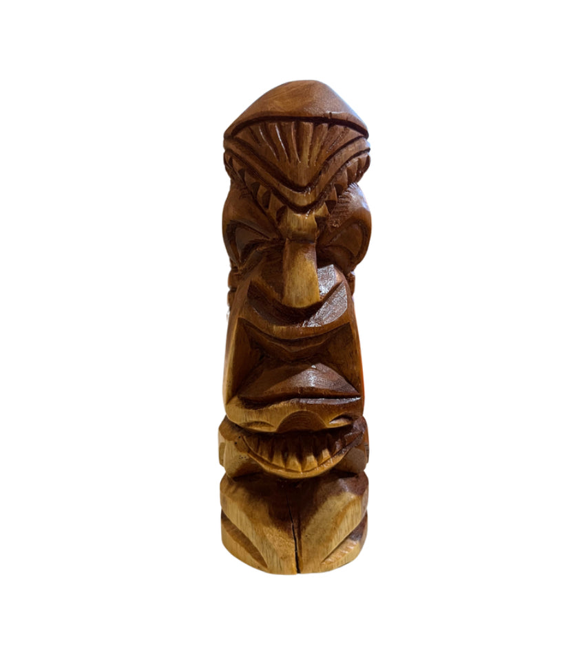 VNT Hawaiian God Loma Totem Pole Hand Carved