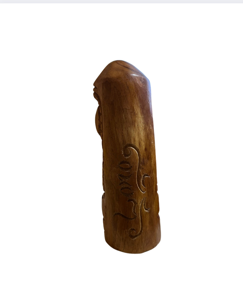 VNT Hawaiian God Loma Totem Pole Hand Carved