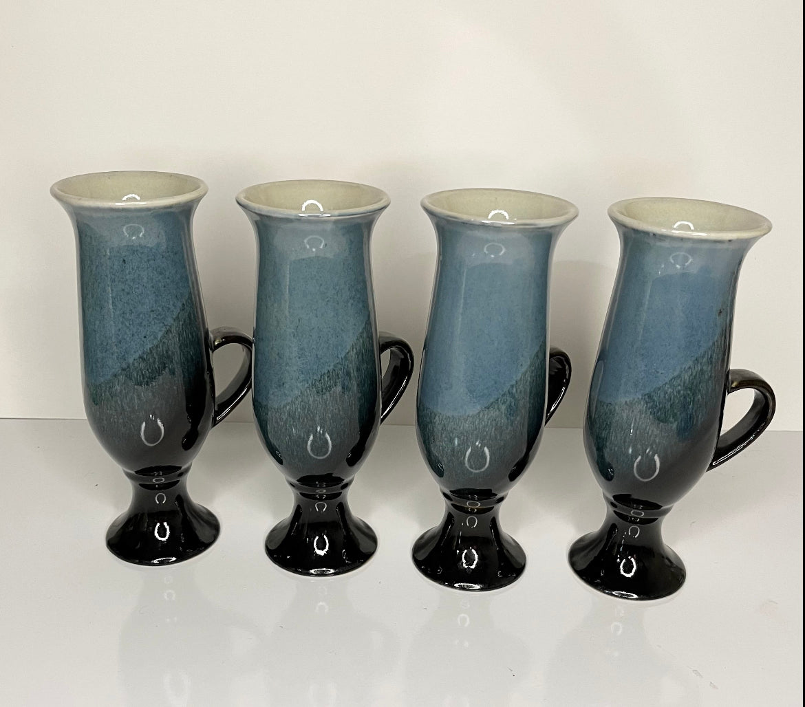 Otagiri Japan Stoneware Tall Footed IrishCoffee Mugs