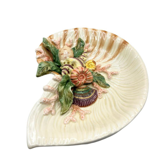 Fitz & Floyd Oceana Nautilus Shell Decorative Dish