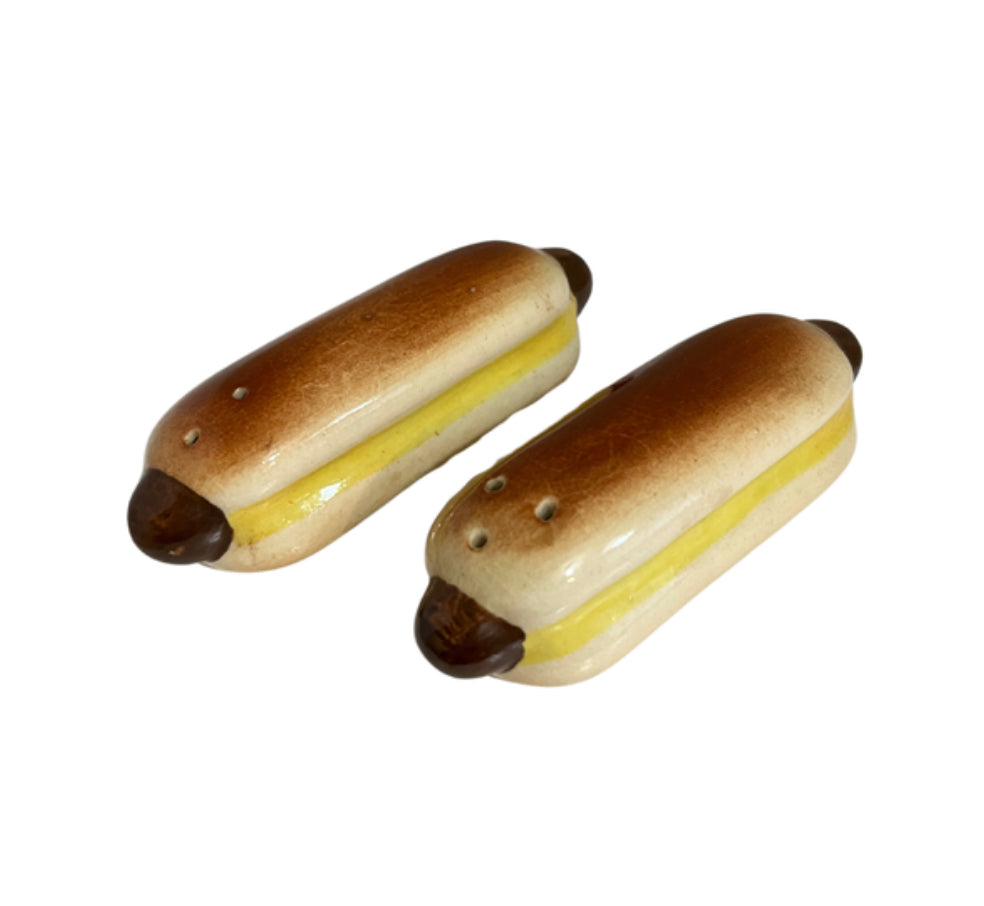 Vintage HotDog Salt and Pepper Shakers