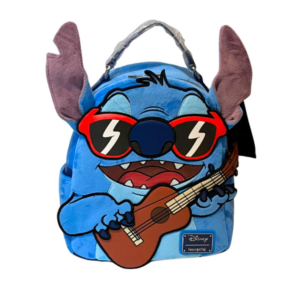 New Disney Lilo and Stitch Ukulele  Loungfely Backpack Hard Tag