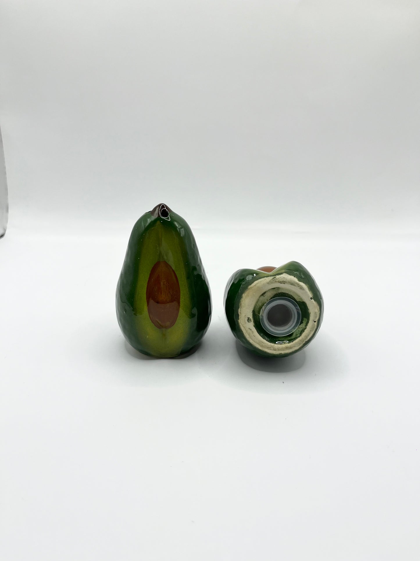 Vintage Avocado Salt & Pepper Shakers