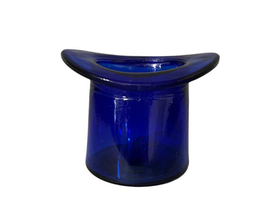 Vintage Cobalt Blue Top-hat Tooth Pick Holder