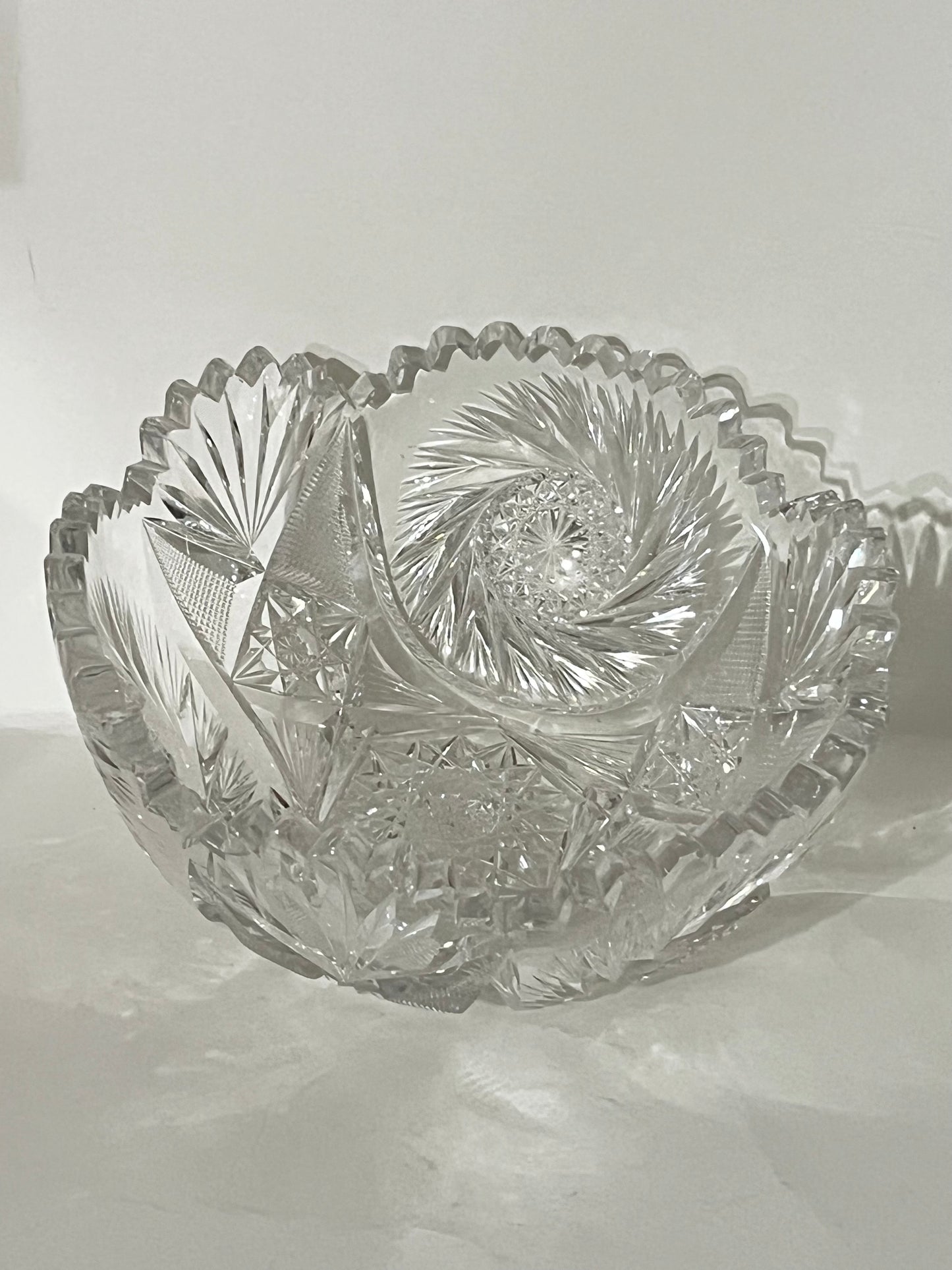 American Brilliant Period Cut Glass Bowl