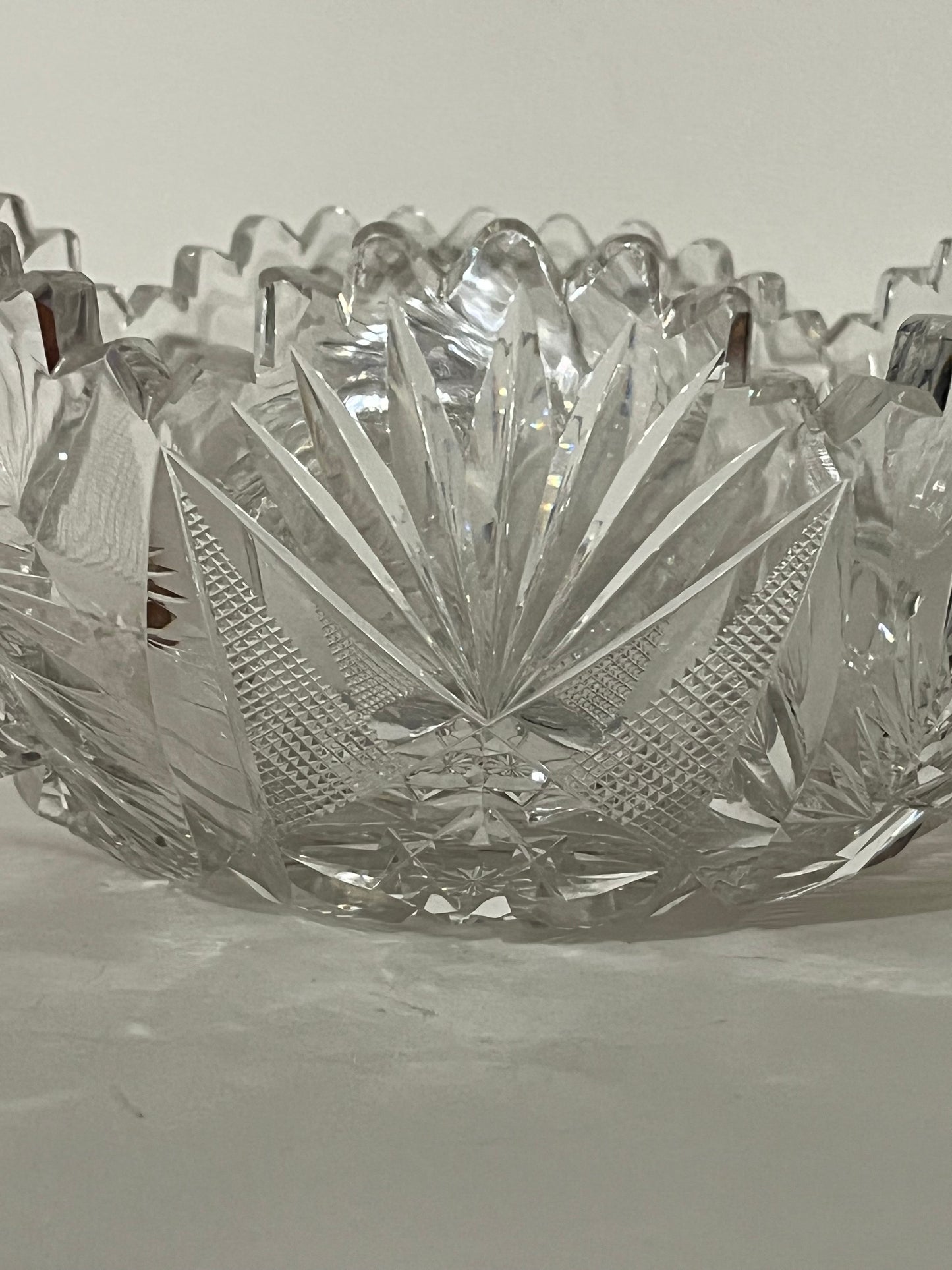 American Brilliant Period Cut Glass Bowl