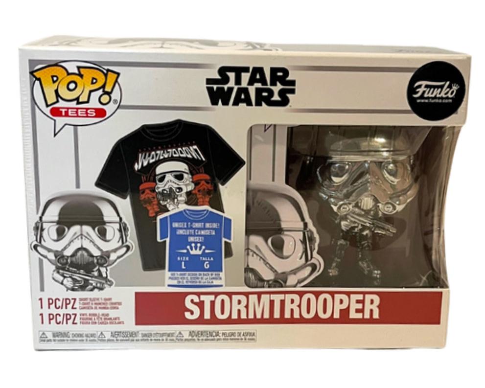 NEW Star Wars Funko Pop Stormtrooper T- Shirt Combo Pack Size LG