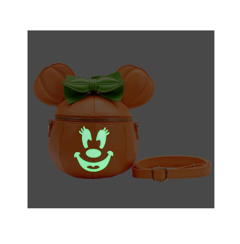 Disney’s Minnie Mouse Jack-O-Lantern ￼Cross Body Loungefly