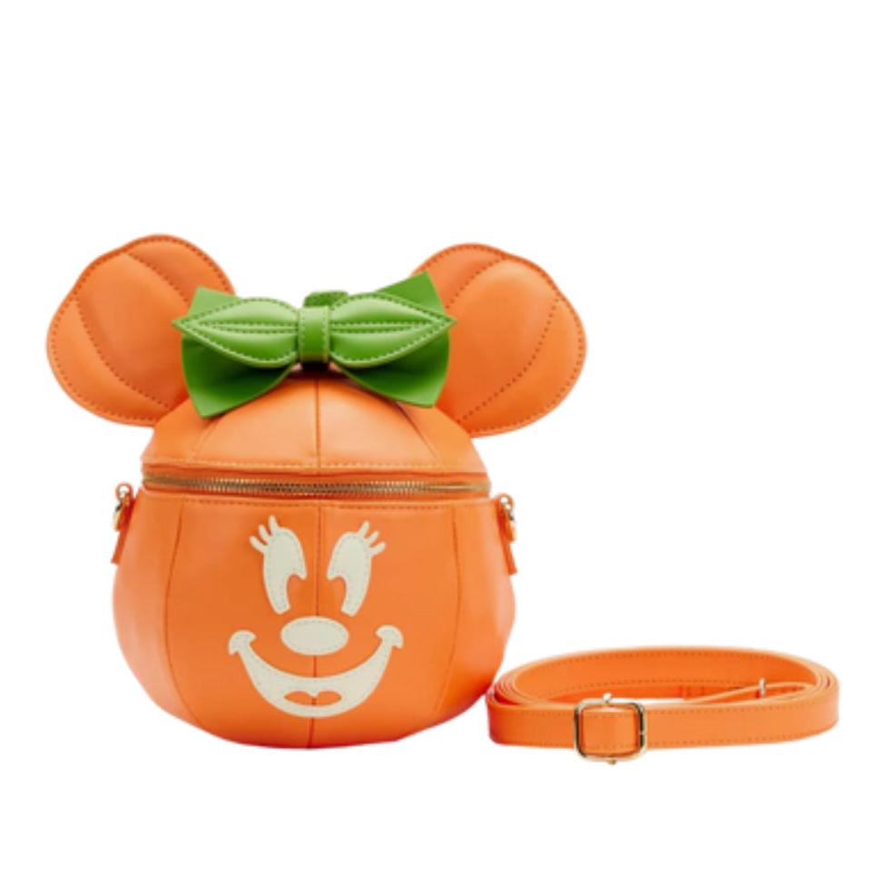 Disney’s Minnie Mouse Jack-O-Lantern ￼Cross Body Loungefly