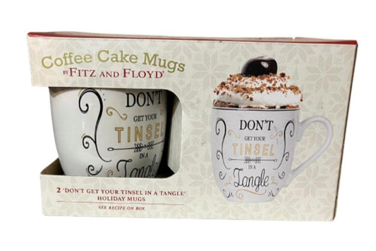 Fitz and Floyd Coffee Cake Mug Set