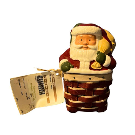 Longaberger Santa’s Chimney Basket with Topper