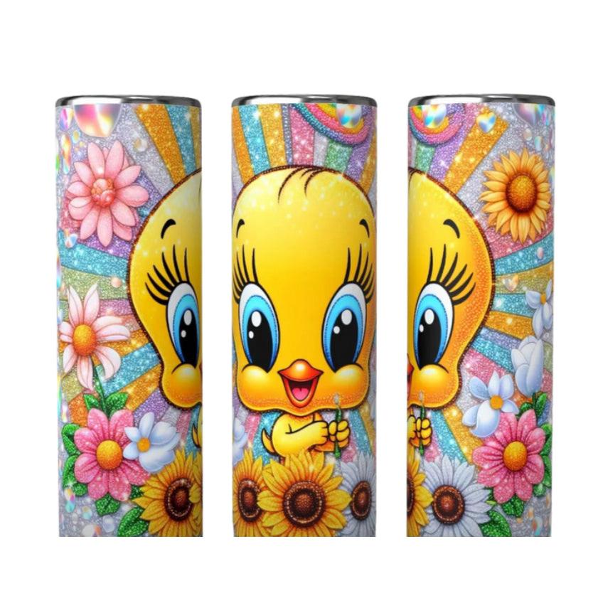 Tweety Bird Custom Made Steel Tumbler 20oz New