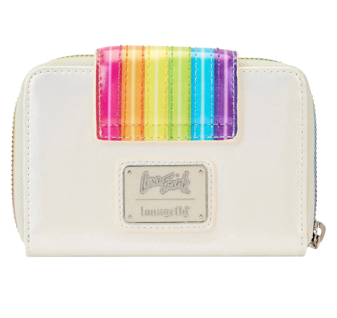 Lisa Frank Loungefly Rainbow Opalisiert ZIP Around Wallet