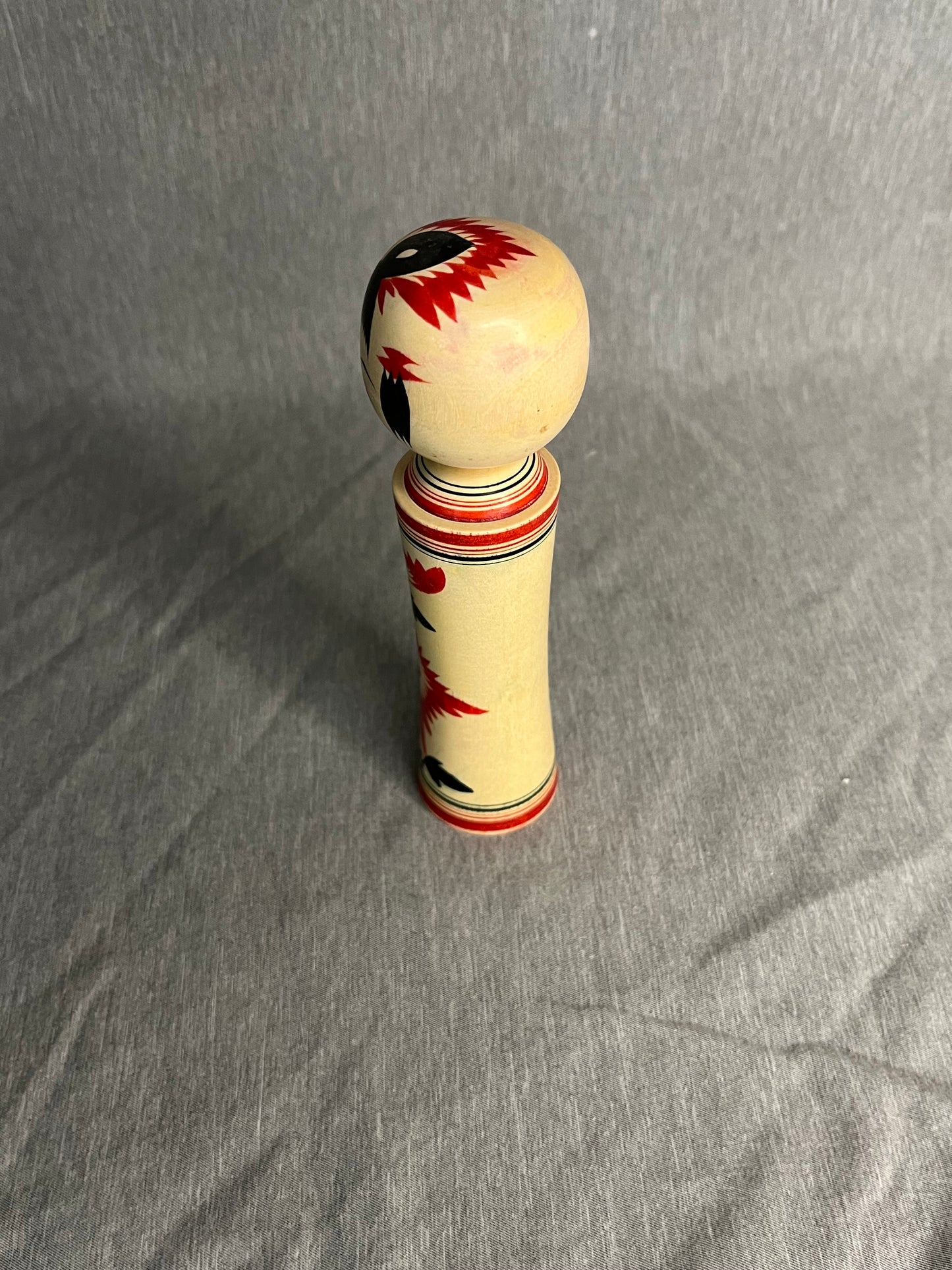 Traditional Kokeshi Doll Vintage Tougatta Style, Artist Signed with original Price Tag