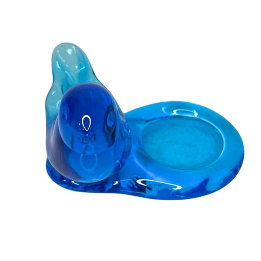 Leo Ward Blue Bird of Happiness Tea Light Holder￼