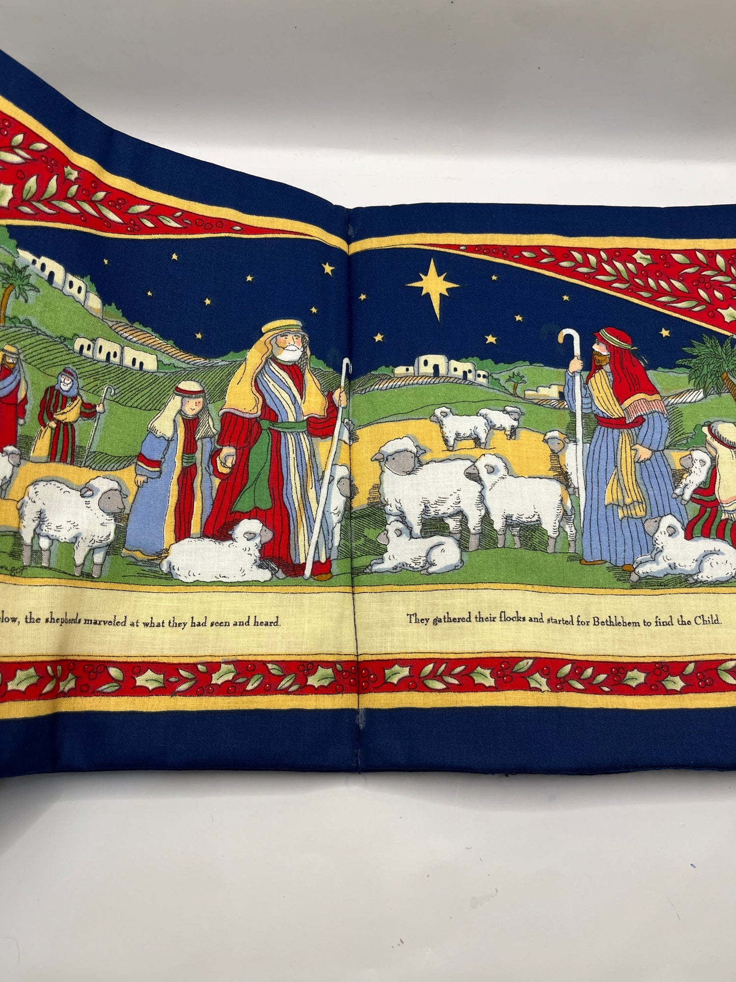 The Christmas Lamb Handmade Fabric Book