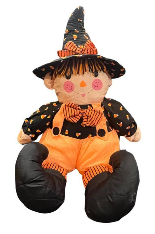 Early 1990s Puffalump Style Plush Scarecrow Witch