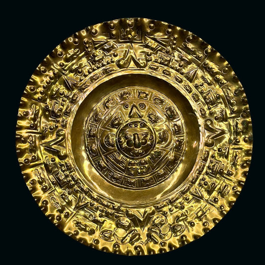 Aztec Sun God(El Sol) Wall Decor Plate made in México