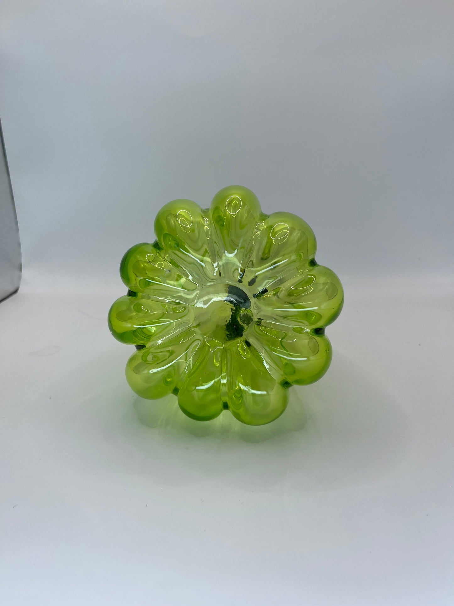 Murano Glass Green Pumpkin Squash