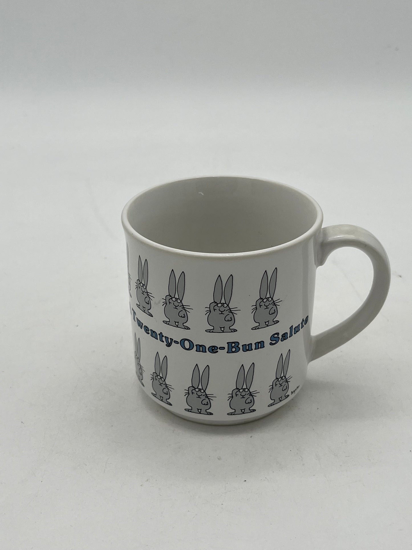 A Twenty-One Bun Salute Bunny Mug