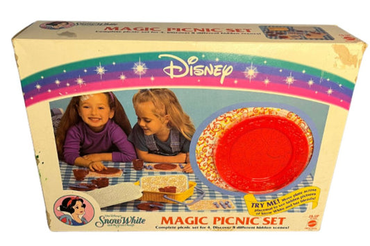 Disney Snow White Magic Picnic Set 1993 Vintage Mattel Preschool Dishes