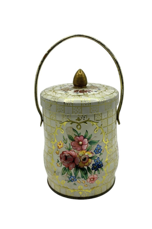 Murray Allen Regal Crown Vintage Tin Handle Cover Multi-Color Floral England