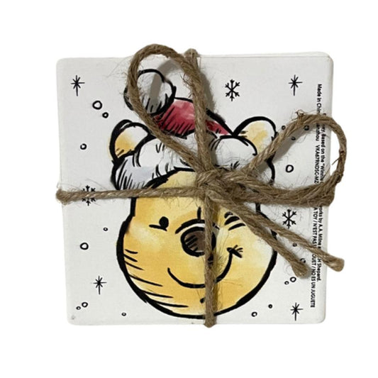 NEW Disney Winnie the Pooh A Good Day For Sharing Set of Four Ceramic Coasters