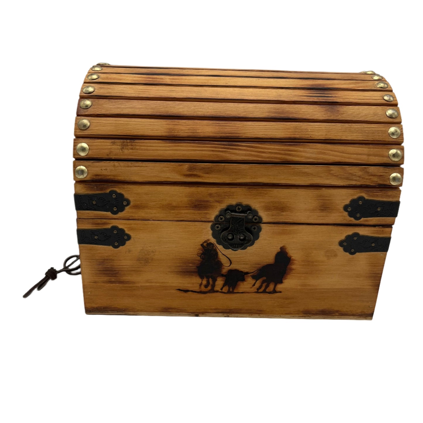 Western Team Roping Branded Medium Size Trunk