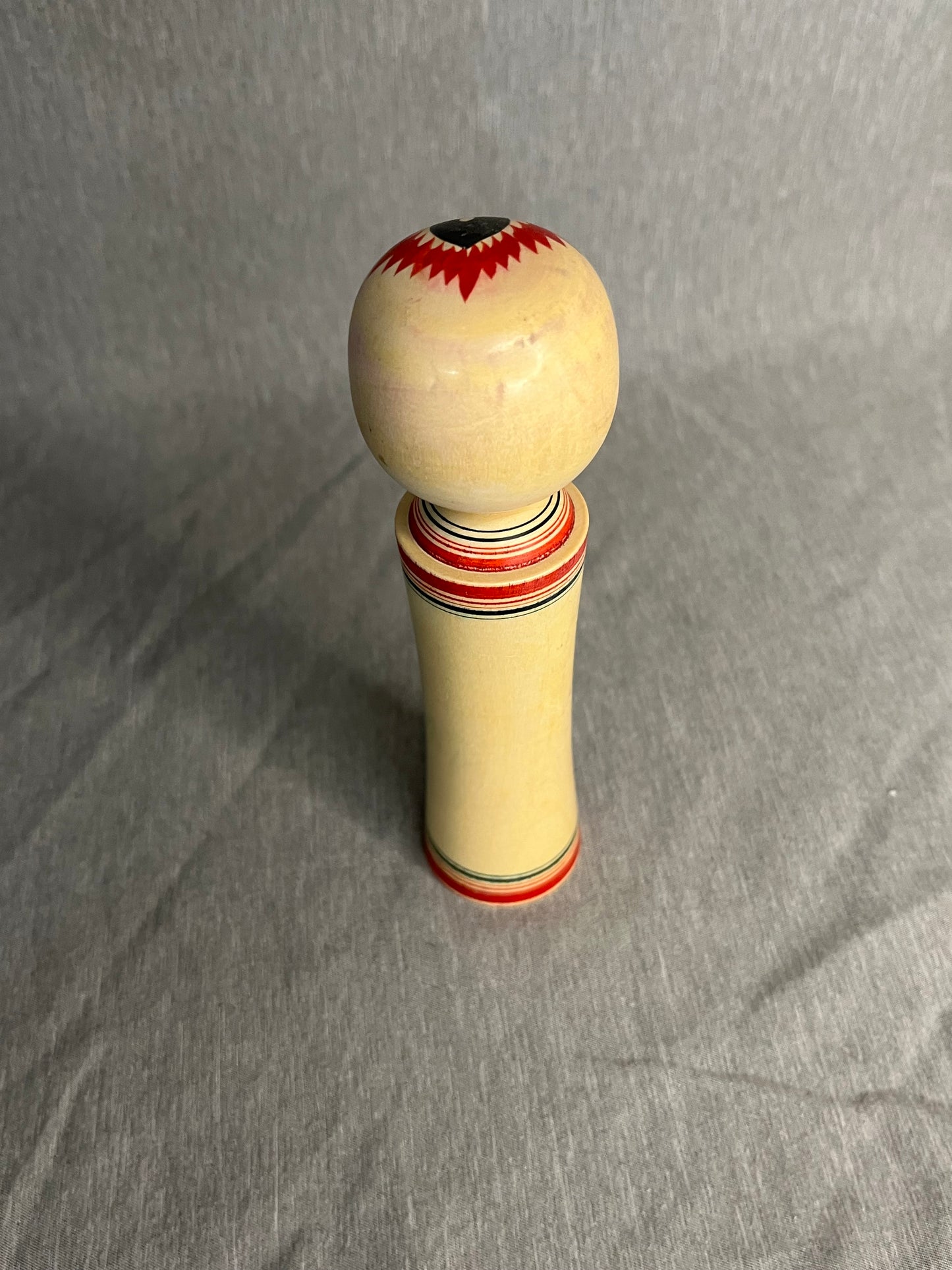 Traditional Kokeshi Doll Vintage Tougatta Style, Artist Signed with original Price Tag