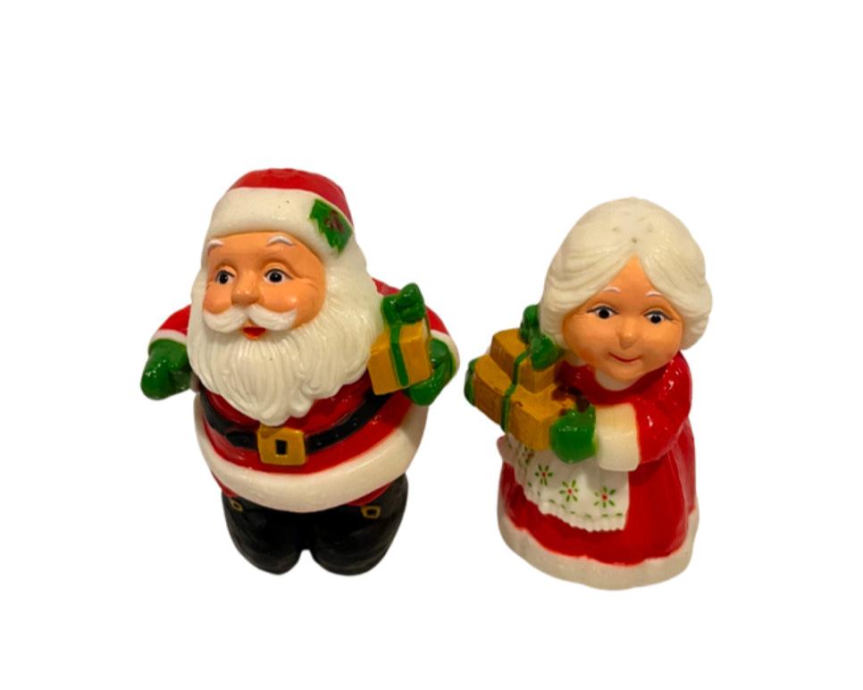 Vintage Hallmark Mr. & Mrs. Claus Salt and Pepper Shakers