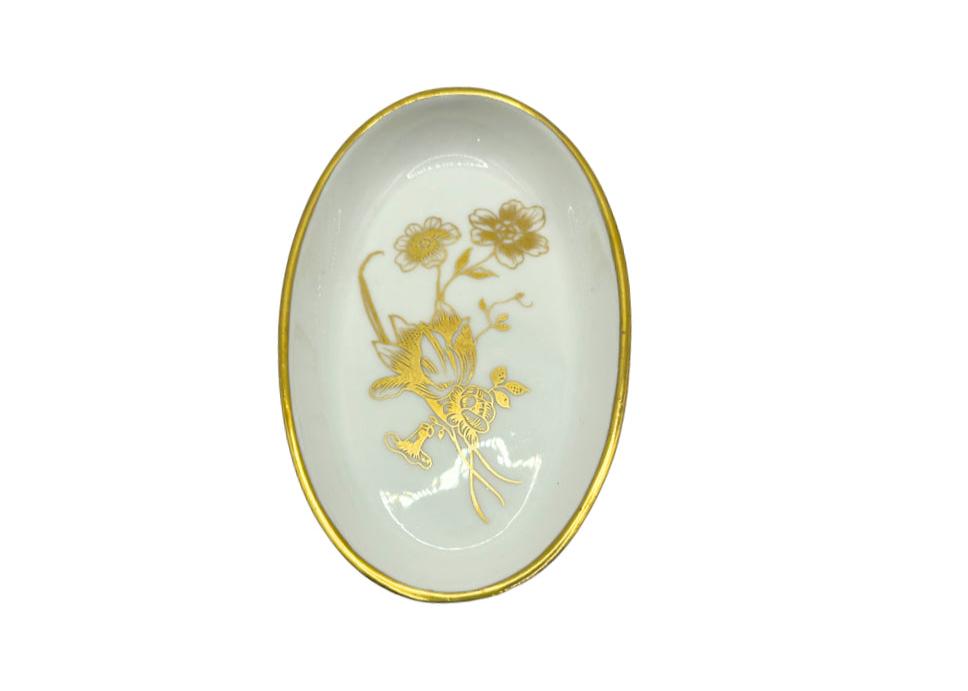 Hammersley & CO Bone China Gold Chrysanthemum Trinket Dish