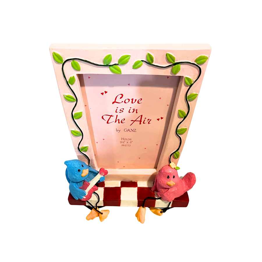 GANZ "Love is in the Air" 3 by 5 Whimsical Love Birds Picture Frame - NO GLASS