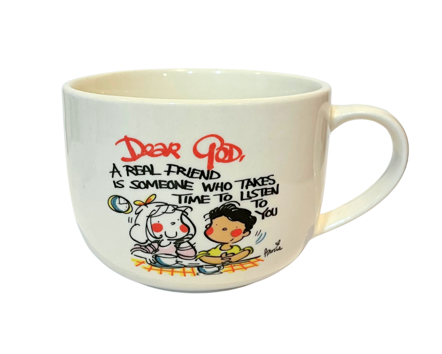 Vintage Royal Norfolk “ Dear God” Large Coffee Mug