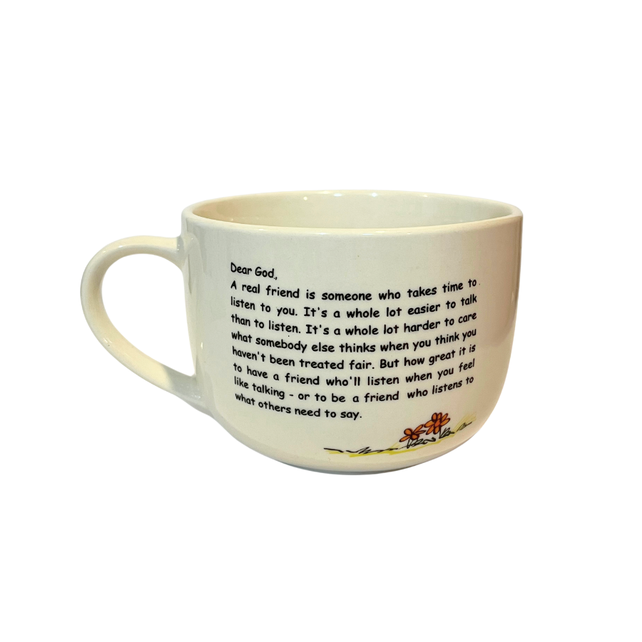 Vintage Royal Norfolk “ Dear God” Large Coffee Mug